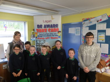 Lagan Construction Group visit Crossroads Primary School