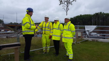 Under Secretary of State for Transport visits A19 Project