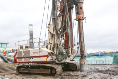 FK Lowry completes piling works at Waterfront Hall