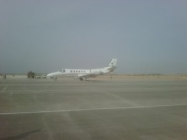 The first aircraft has landed at the new Benazir Bhutto International Airport in Pakistan